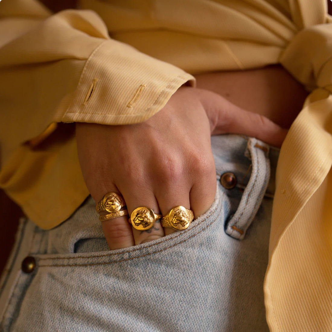 Lioness Signet Ring